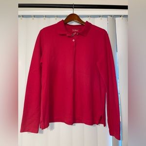 L.L. Bean Red Polo